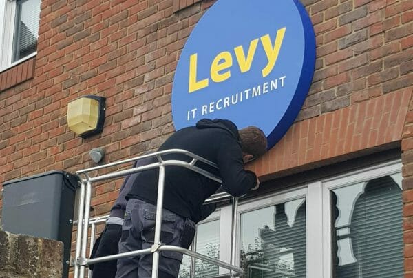 Levy Sign Installation