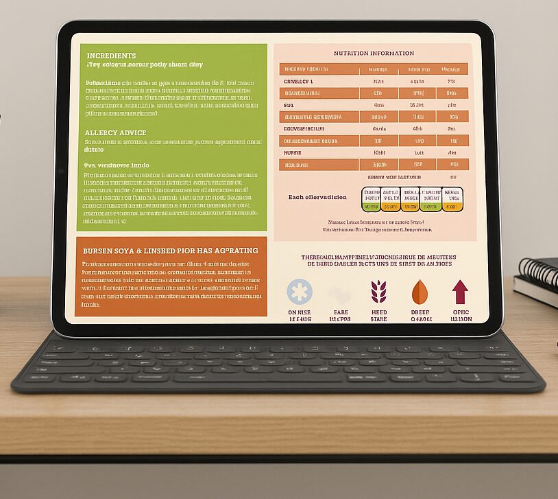 burgen product page information